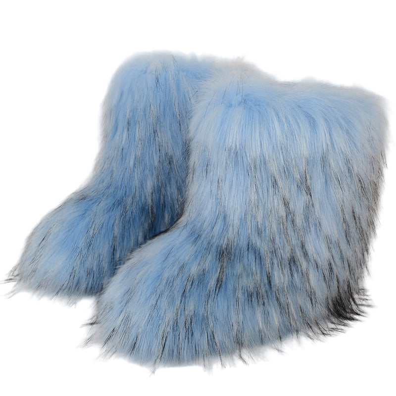 Lyra Furry Snow Boots | Celeste Collection