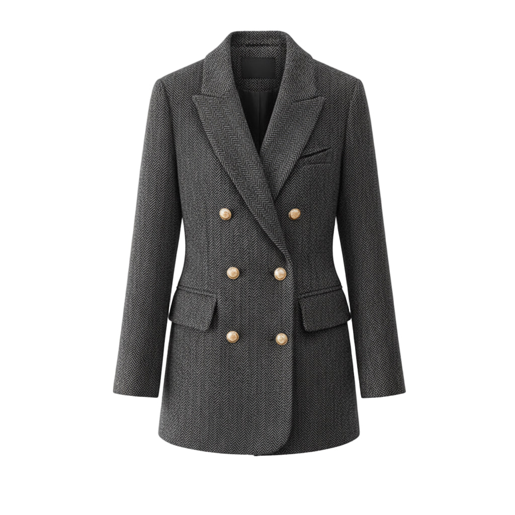 Marceline Double Breasted Wool Jacket | Celeste Collection