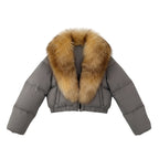 Astraéa Cropped Down Jacket | Celeste Collection