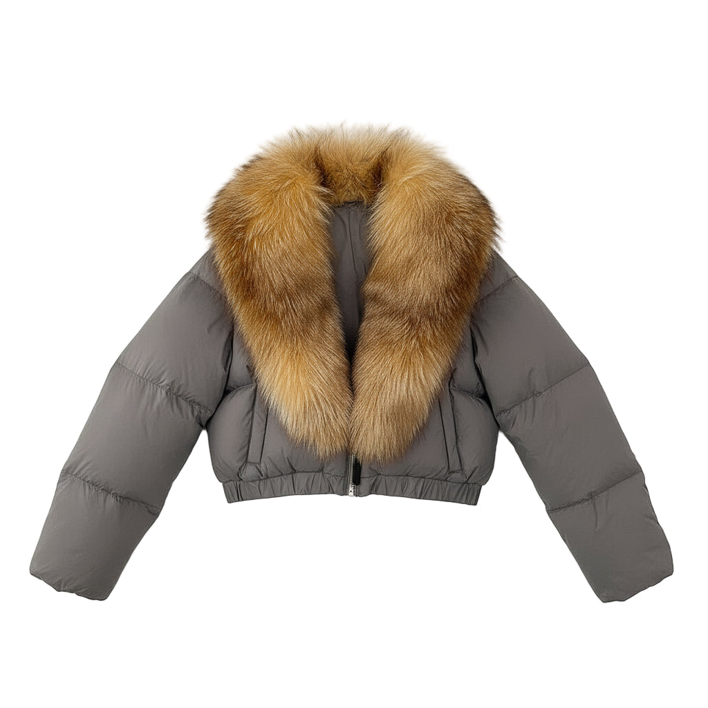 Astraéa Cropped Down Jacket | Celeste Collection