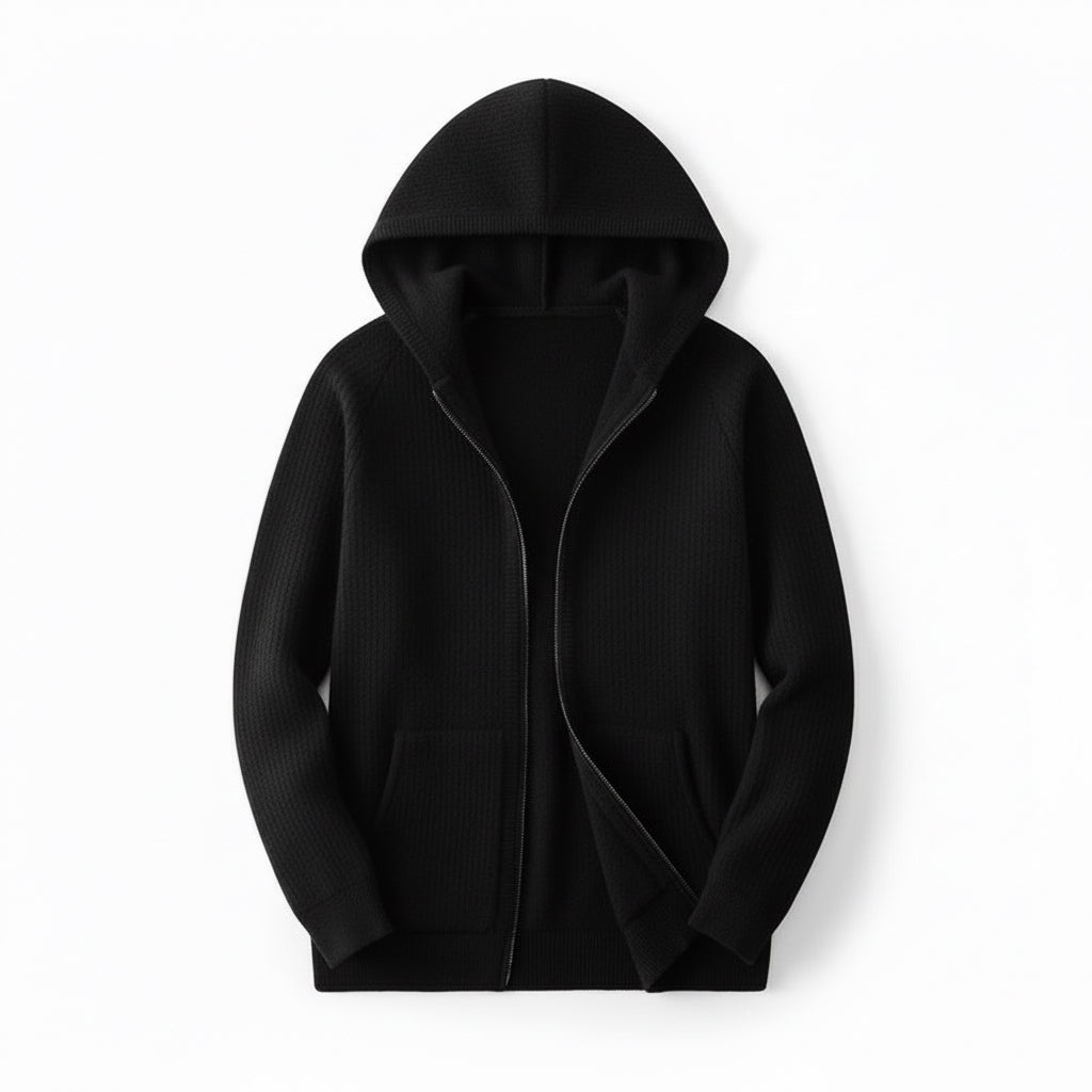 Ambrio Wool Cardigan | Noir Essence Collection