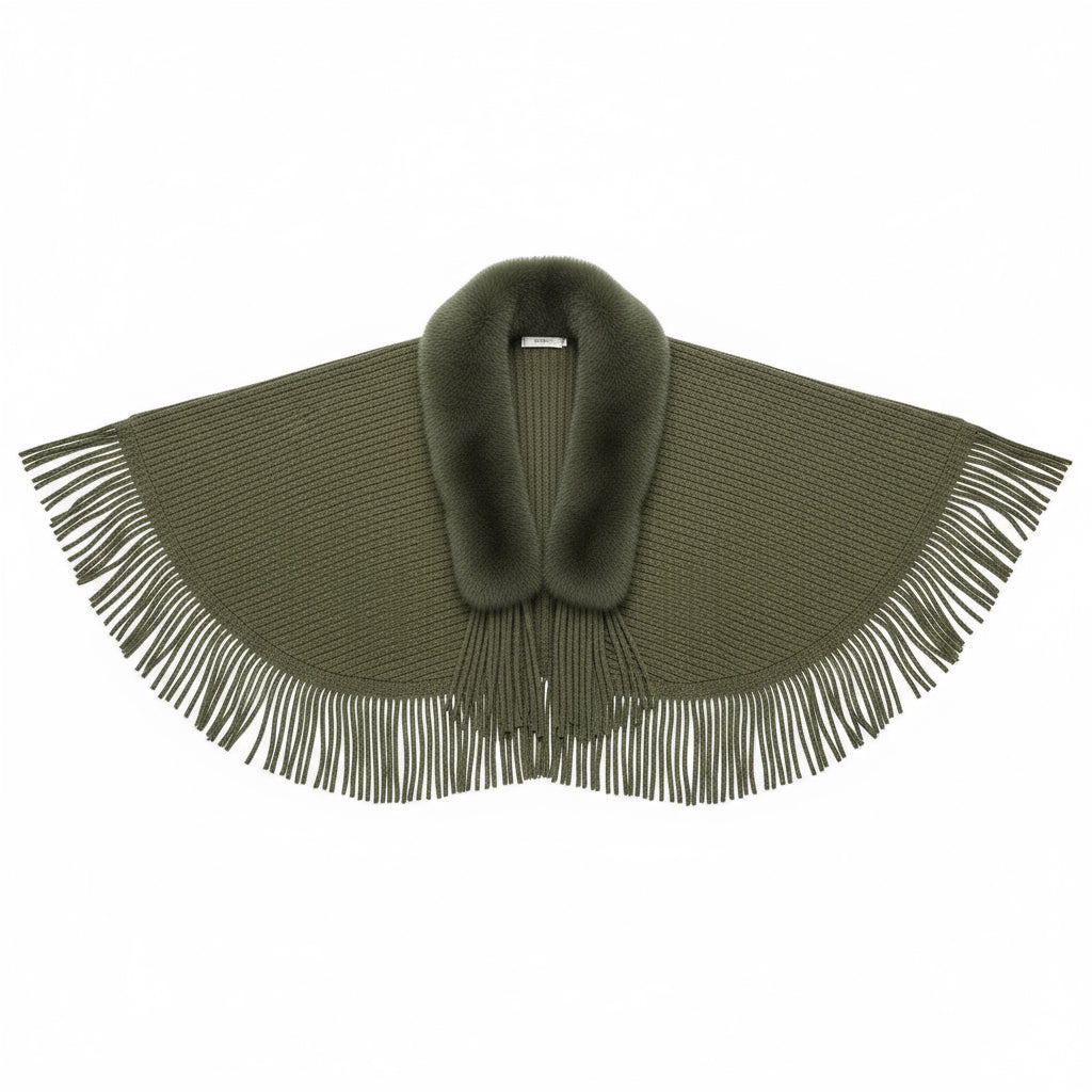 Aveline Knit Cape| Celeste Collection