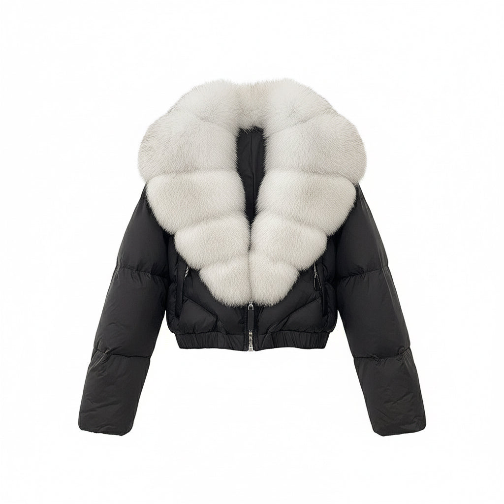 Astraéa Cropped Down Jacket | Celeste Collection