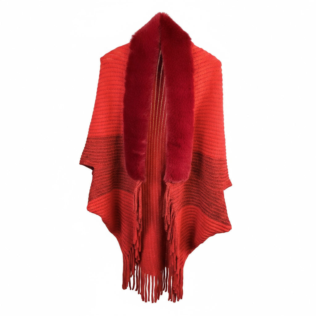 Aveline Knit Cape| Celeste Collection