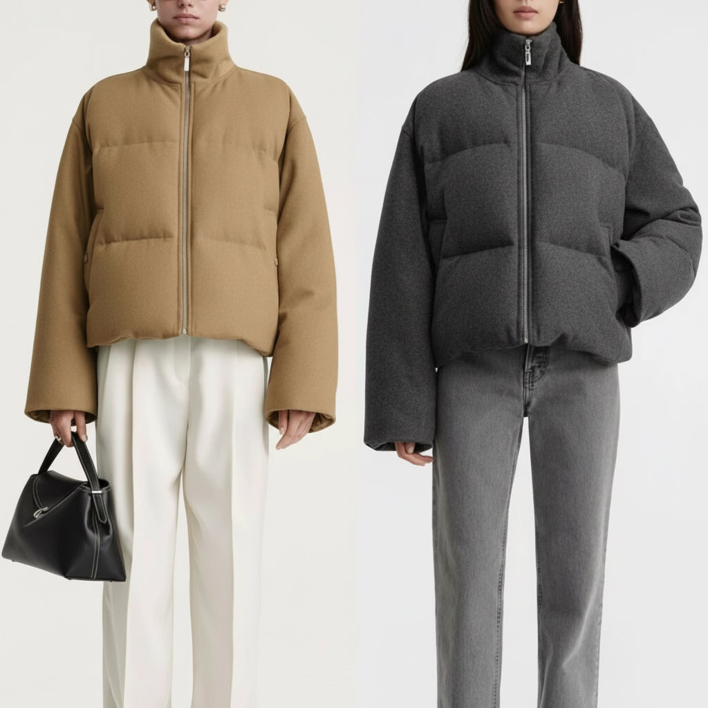 Claudine Cashmere Down Jacket | Celeste Collection