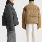 Claudine Cashmere Down Jacket | Celeste Collection