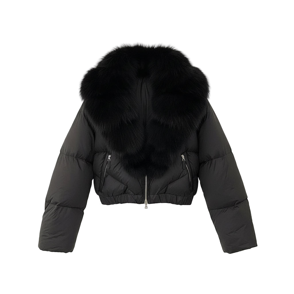 Astraéa Cropped Down Jacket | Celeste Collection