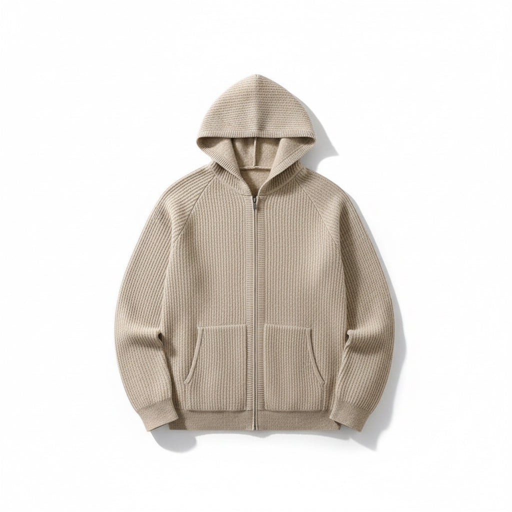 Ambrio Wool Cardigan | Noir Essence Collection