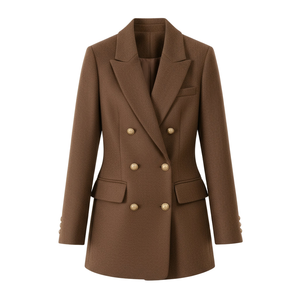 Marceline Double Breasted Wool Jacket | Celeste Collection