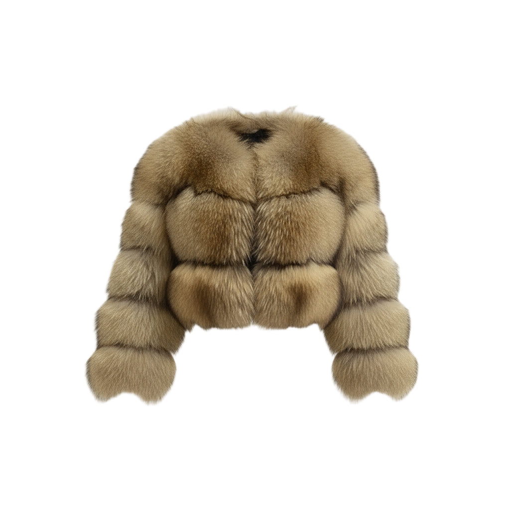 Rhea Faux Raccoon Fur Coat | Celeste Collection