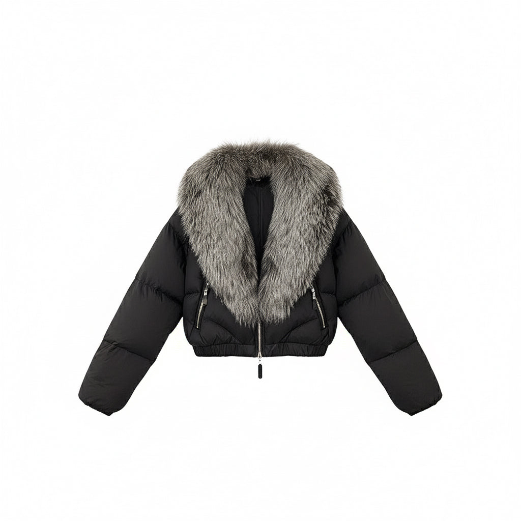 Astraéa Cropped Down Jacket | Celeste Collection