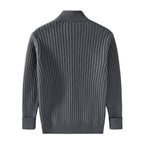Soren Zipped Sweater | Noir Essence Collection