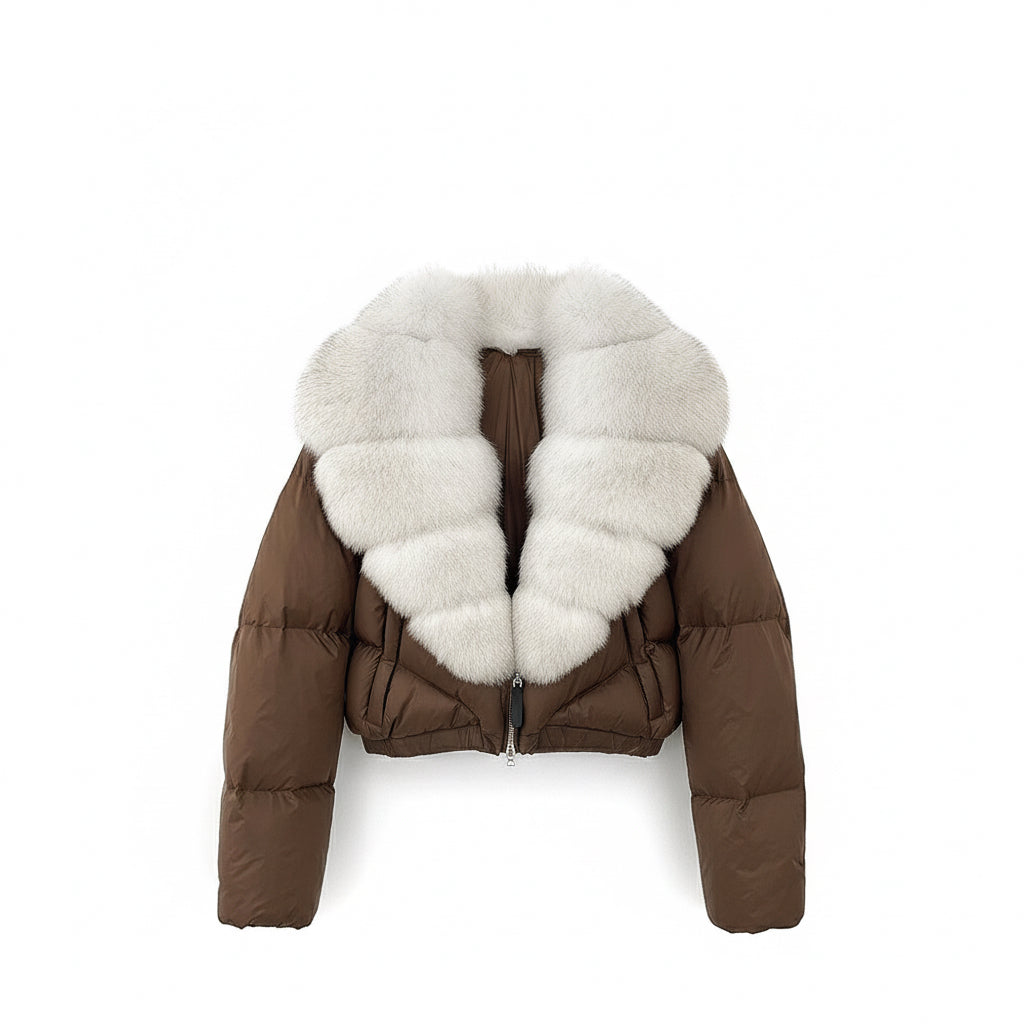 Astraéa Cropped Down Jacket | Celeste Collection