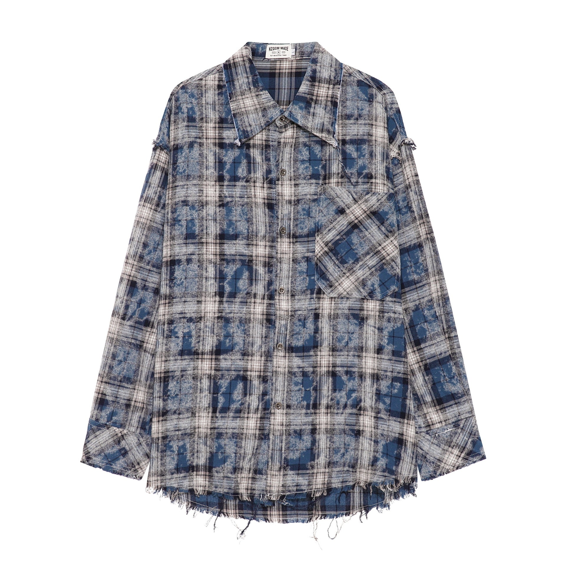 Limited Edition Sanding Plaid Cardigan | Noir Essence Collection