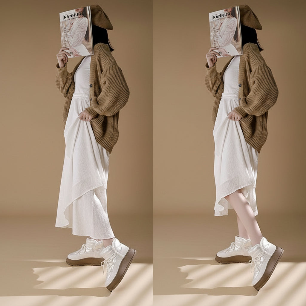 High Top Fleece Lined Snow Boots | Celeste Collection