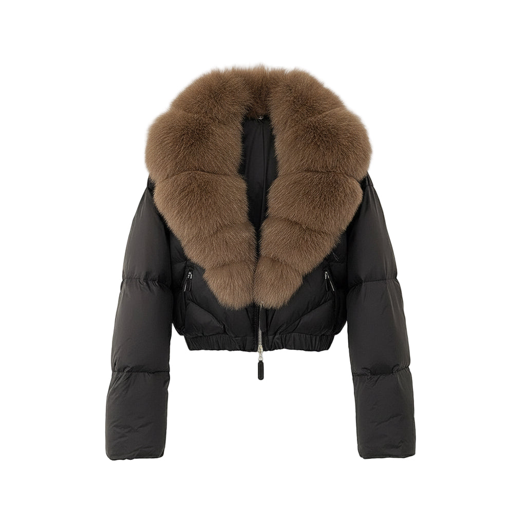 Astraéa Cropped Down Jacket | Celeste Collection