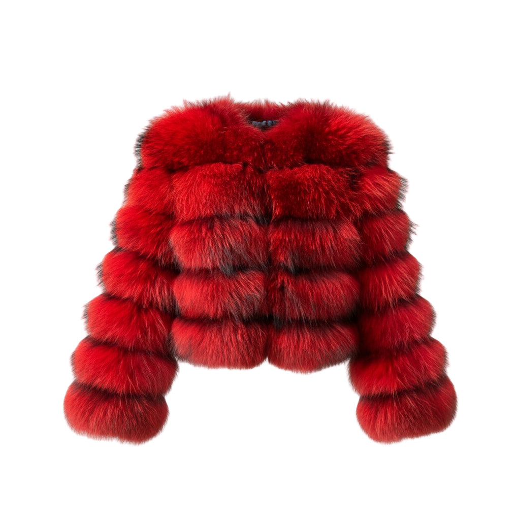 Rhea Faux Raccoon Fur Coat | Celeste Collection