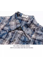 Limited Edition Sanding Plaid Cardigan | Noir Essence Collection