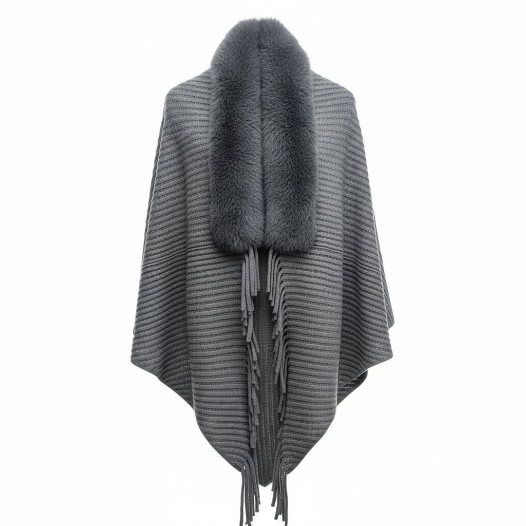 Aveline Knit Cape| Celeste Collection