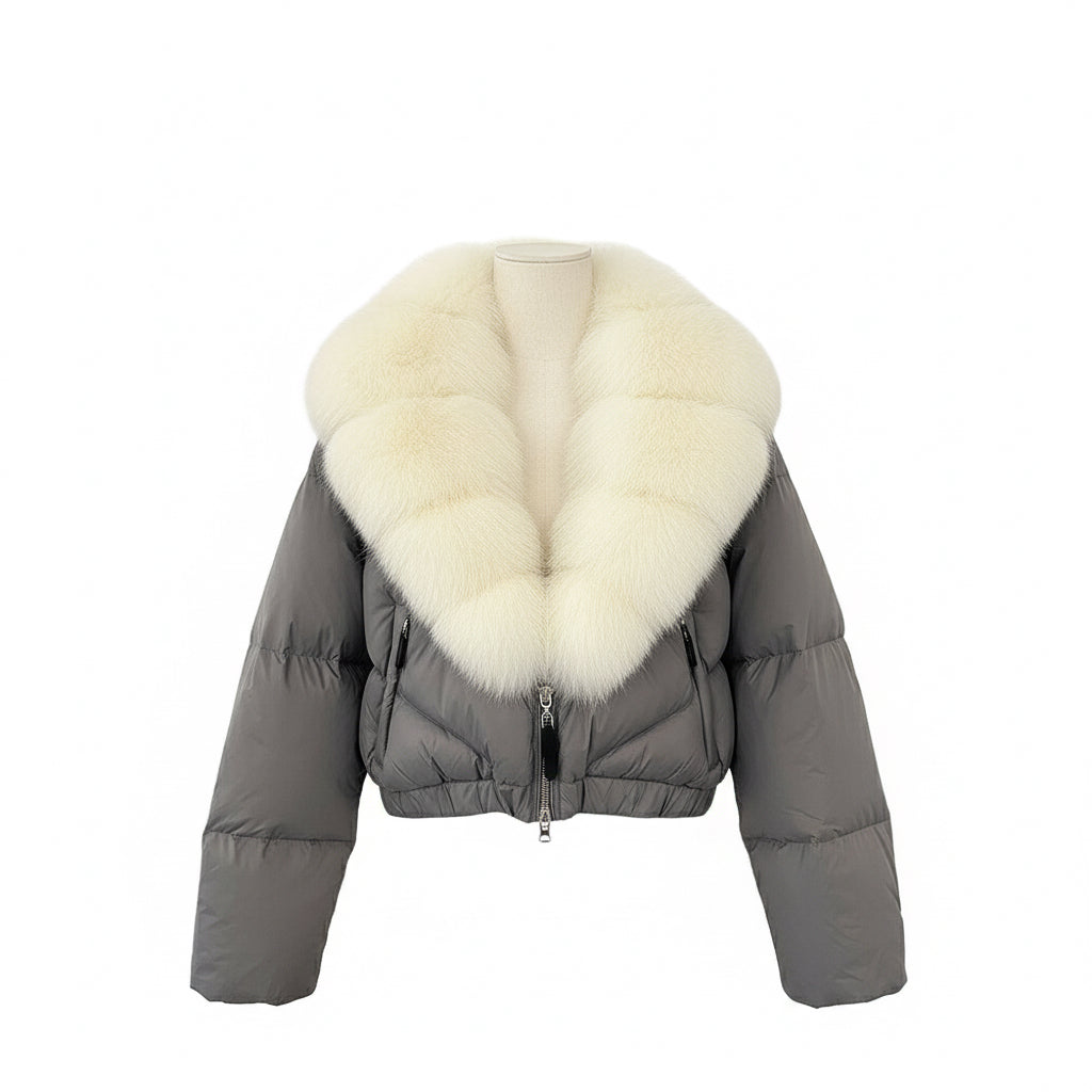 Astraéa Cropped Down Jacket | Celeste Collection