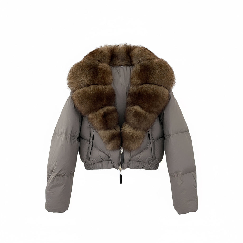 Astraéa Cropped Down Jacket | Celeste Collection