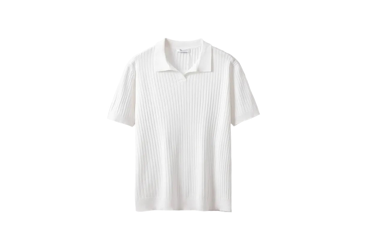 SENTA Striped Polo Shirt | Noir Essence Collection