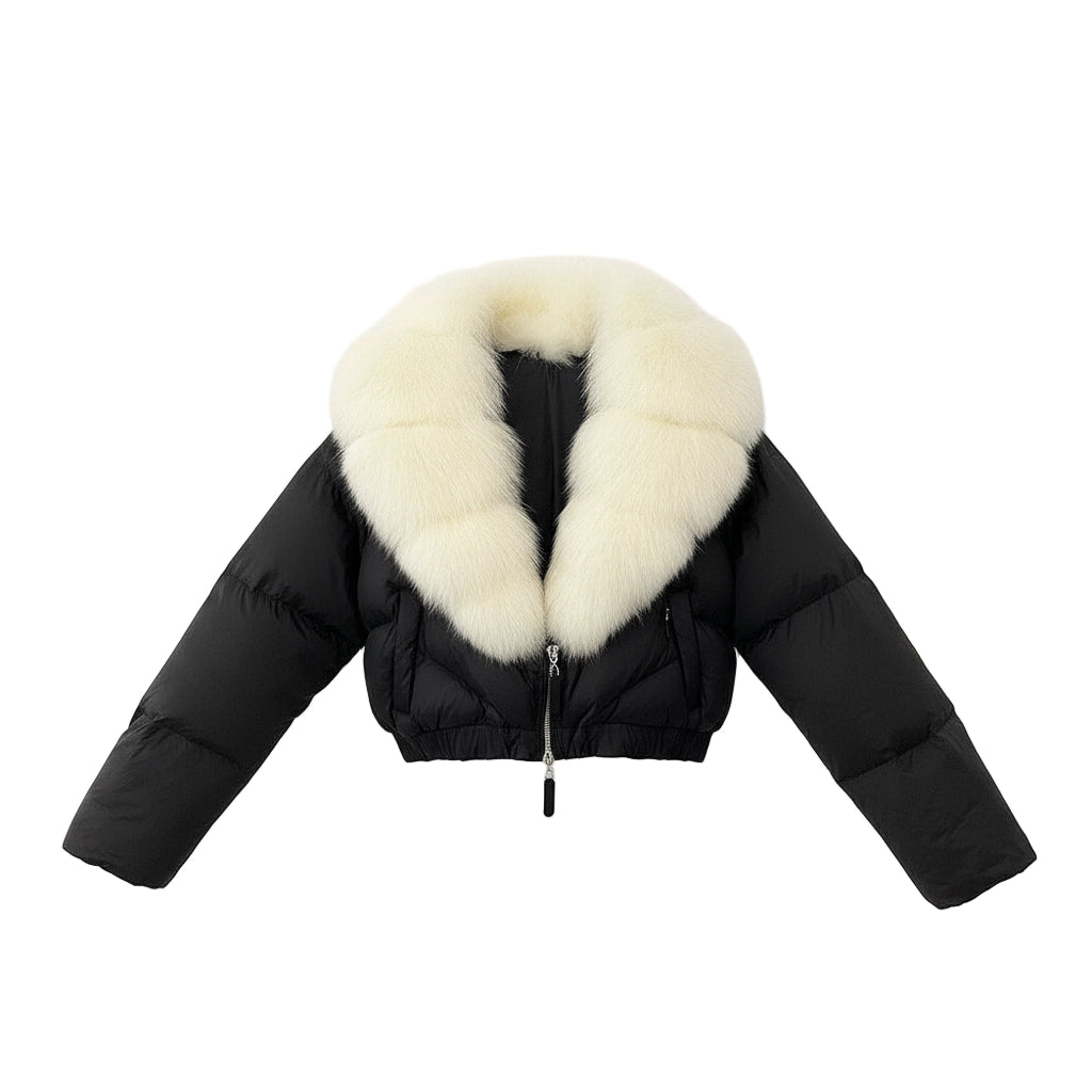 Astraéa Cropped Down Jacket | Celeste Collection