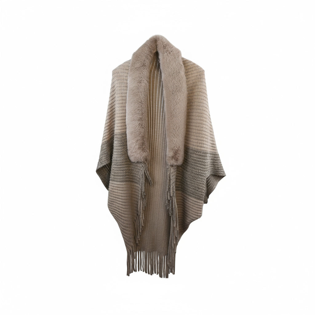 Aveline Knit Cape| Celeste Collection