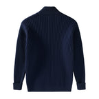 Soren Zipped Sweater | Noir Essence Collection