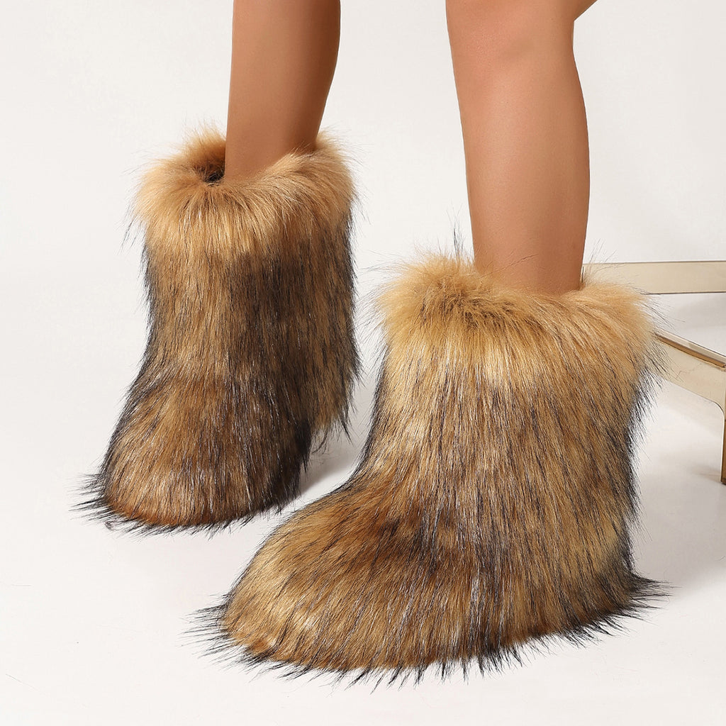 Lyra Furry Snow Boots | Celeste Collection