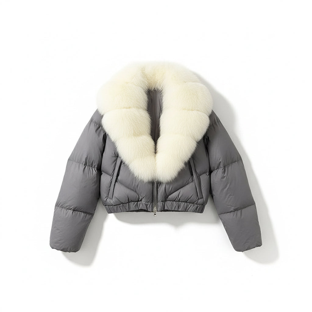 Astraéa Cropped Down Jacket | Celeste Collection