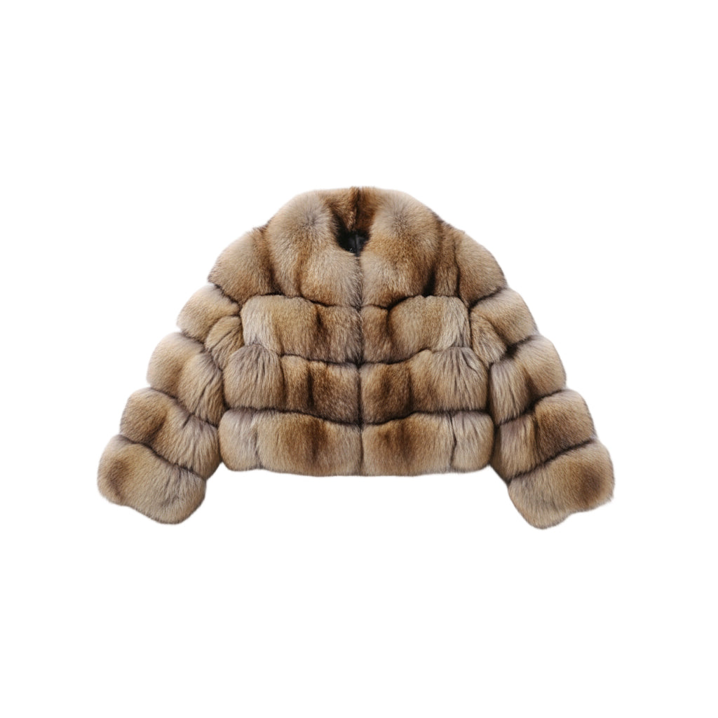 Rhea Faux Raccoon Fur Coat | Celeste Collection