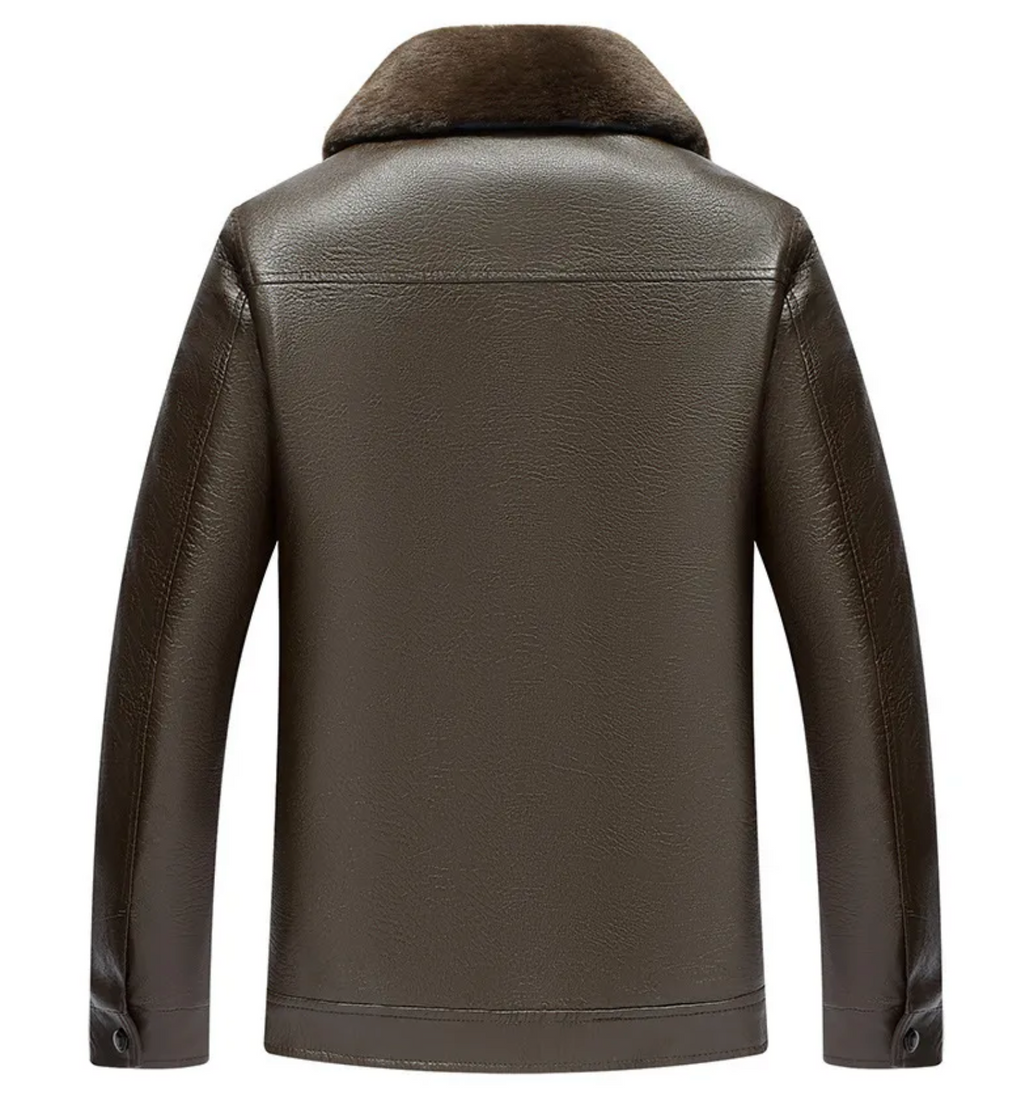 Lucent Soren Leather Jacket | Noir Essence Collection