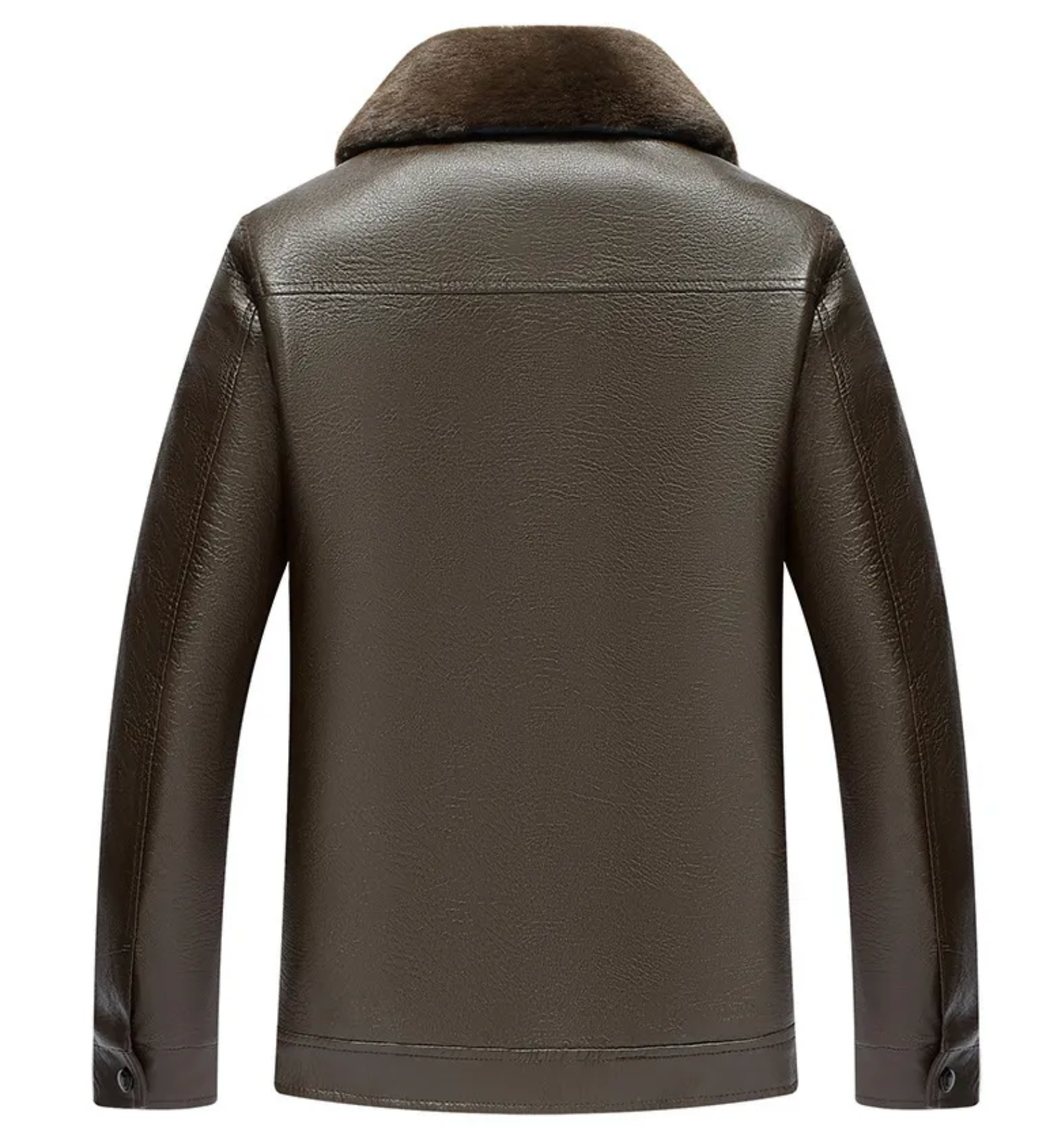 Lucent Soren Leather Jacket | Noir Essence Collection