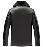 Lucent Soren Leather Jacket | Noir Essence Collection