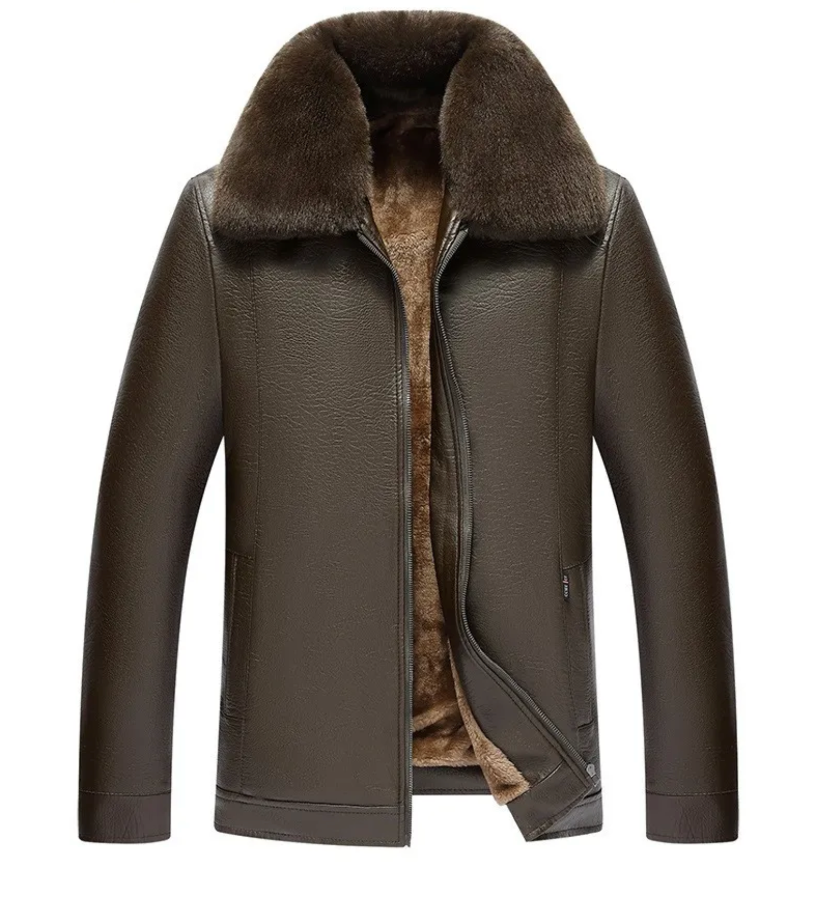 Lucent Soren Leather Jacket | Noir Essence Collection