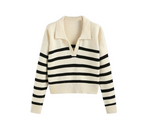 Vinura Striped Wool Sweater | Celeste Collection