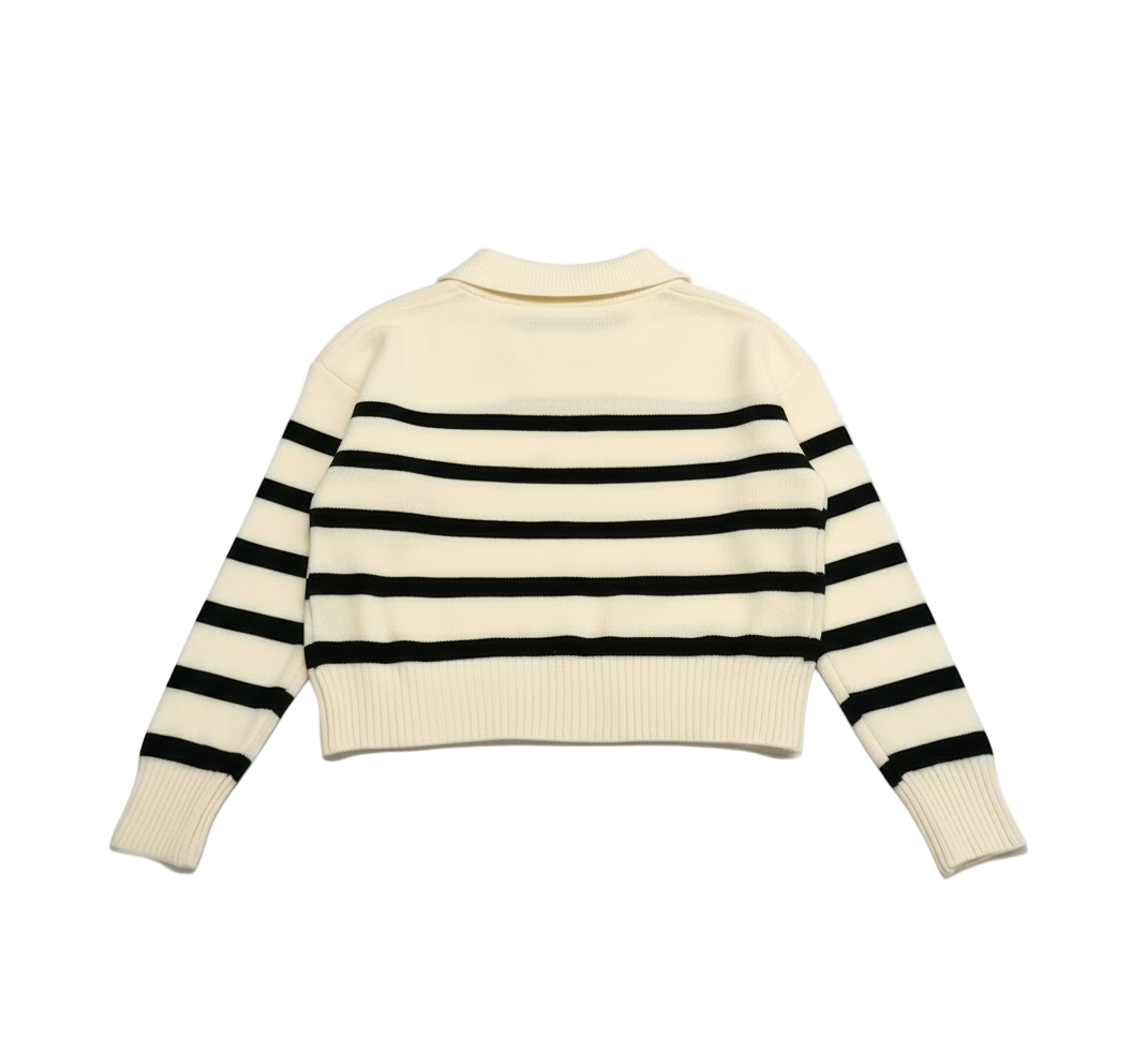 Vinura Striped Wool Sweater | Celeste Collection