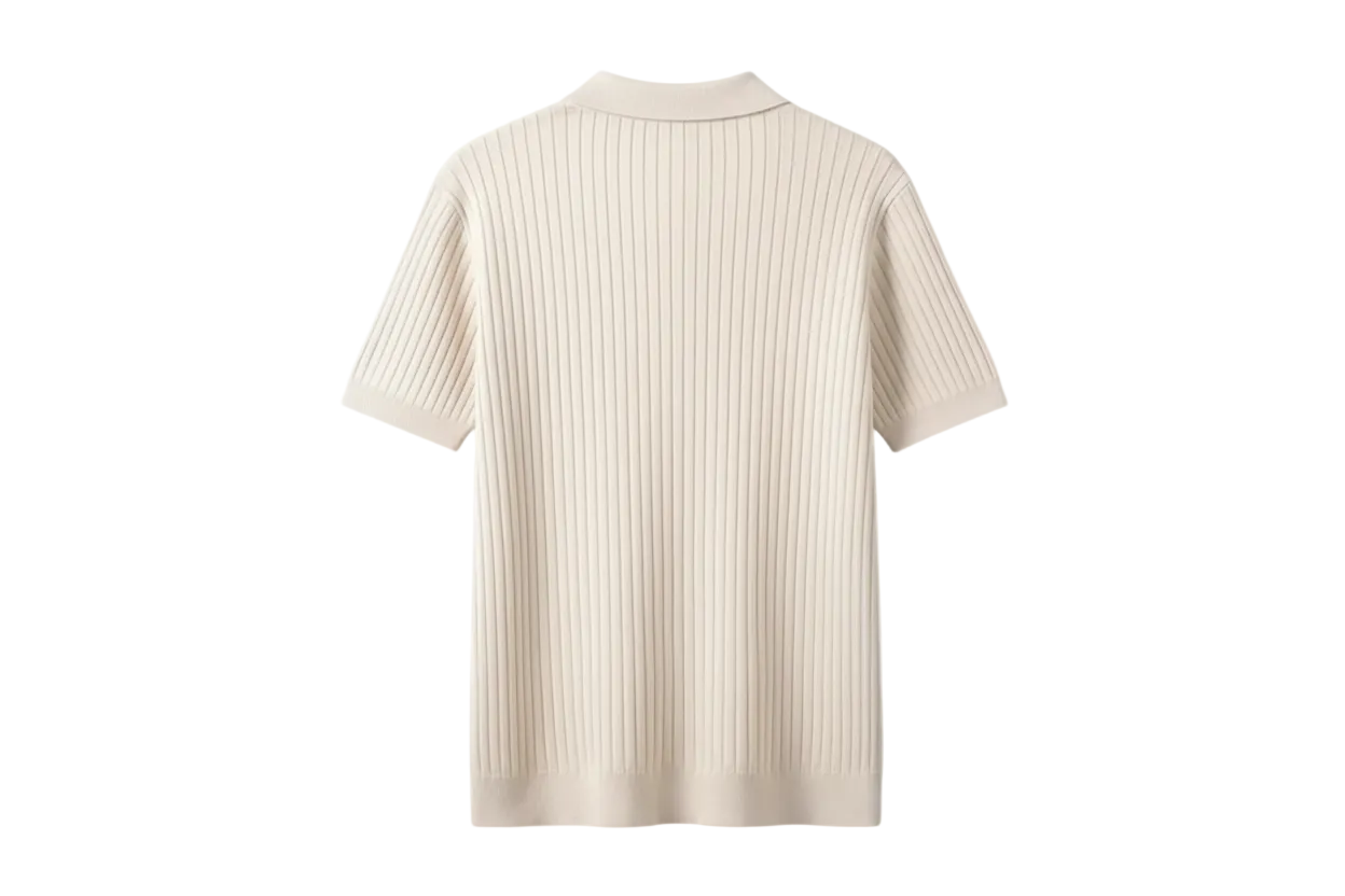 SENTA Striped Polo Shirt | Noir Essence Collection