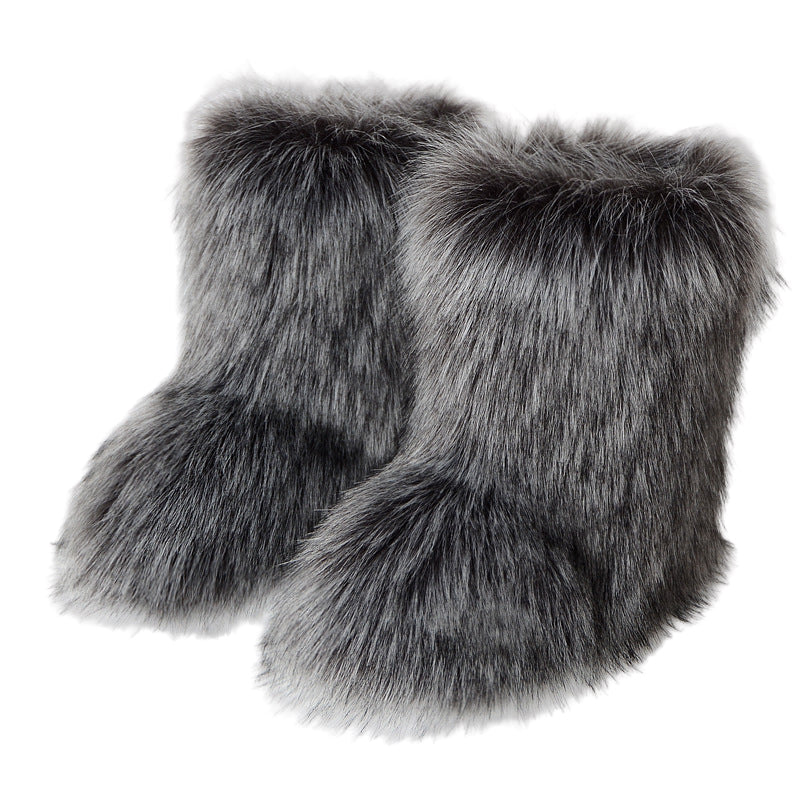 Lyra Furry Snow Boots | Celeste Collection