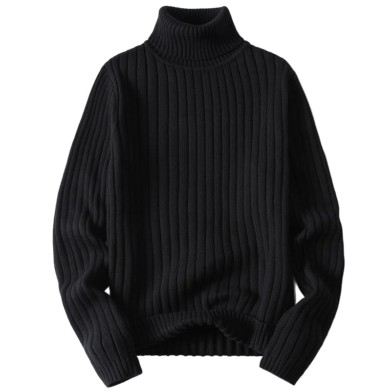 Kael Knit Turtleneck | Noir Essence