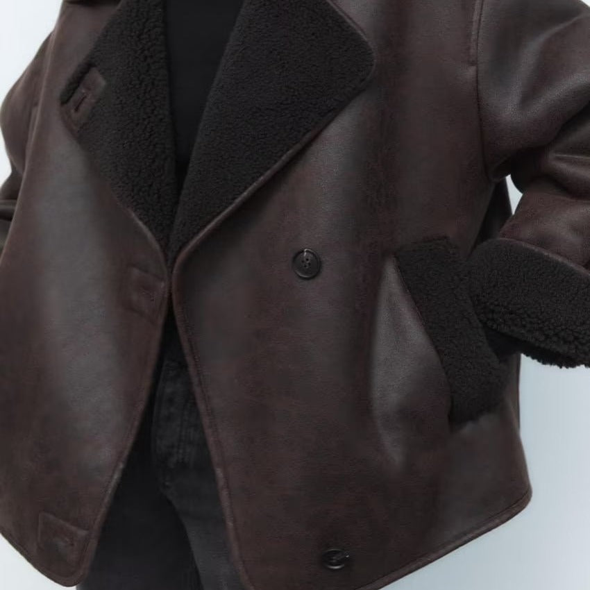 Aurelia Double Sided Fur Jacket | Celeste Collection