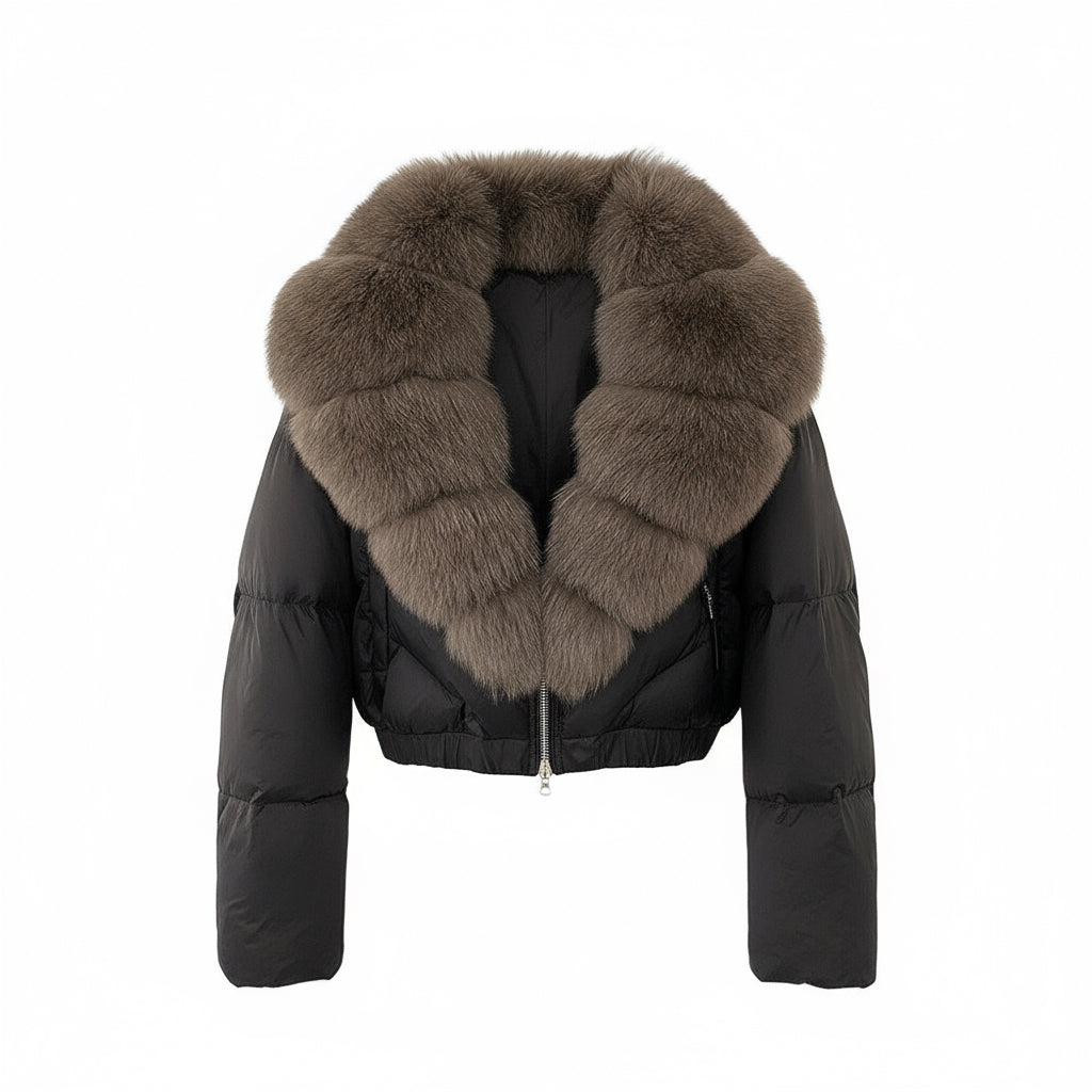 Astraéa Cropped Down Jacket | Celeste Collection