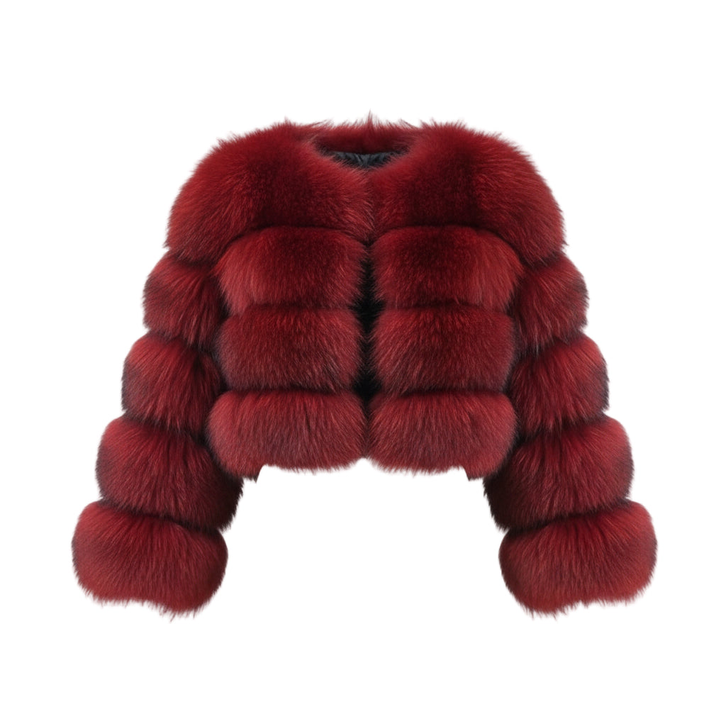 Rhea Faux Raccoon Fur Coat | Celeste Collection