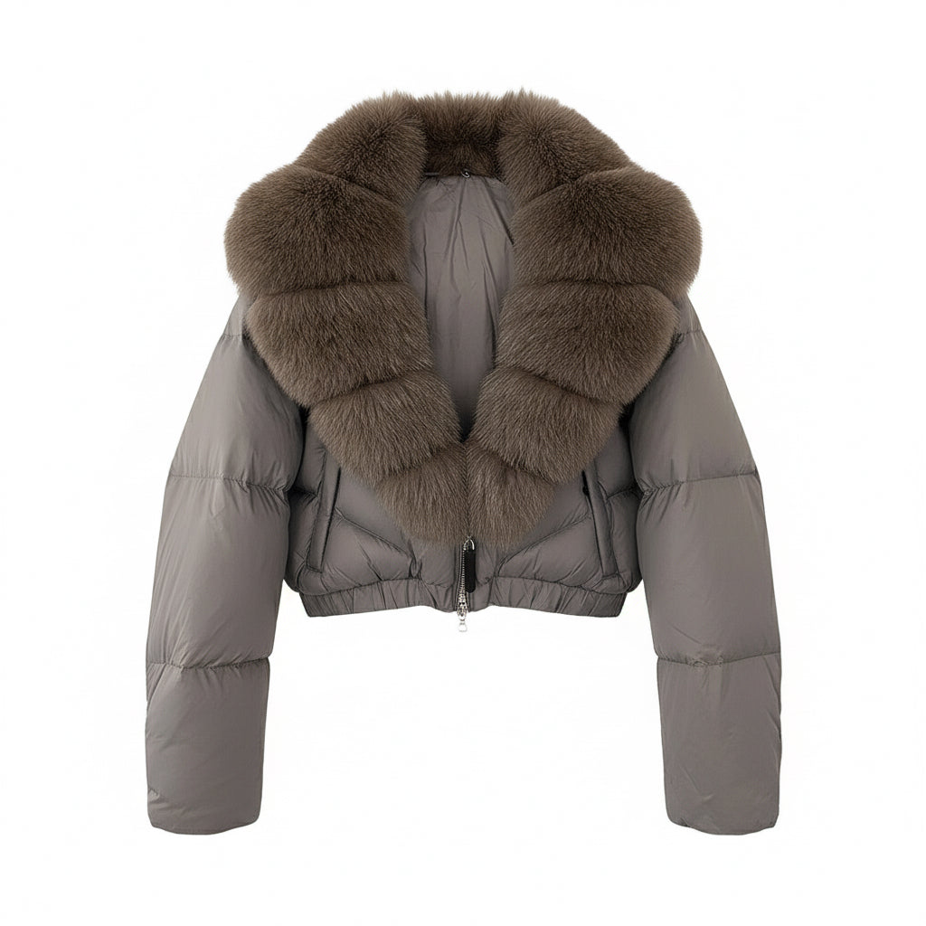 Astraéa Cropped Down Jacket | Celeste Collection