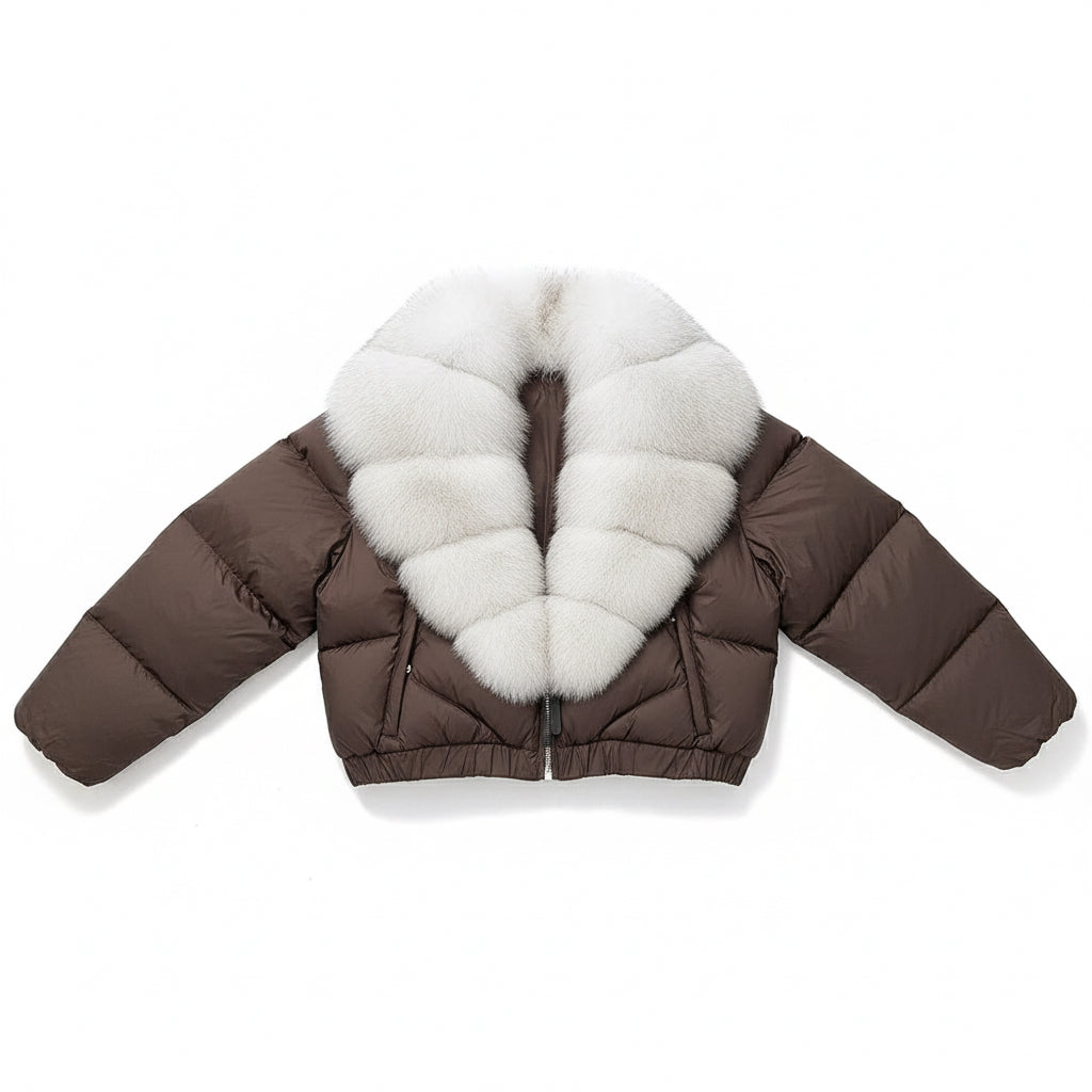 Astraéa Cropped Down Jacket | Celeste Collection