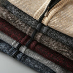 Fleece Lined Half Turtleneck Cardigan | Noir Essence Collection