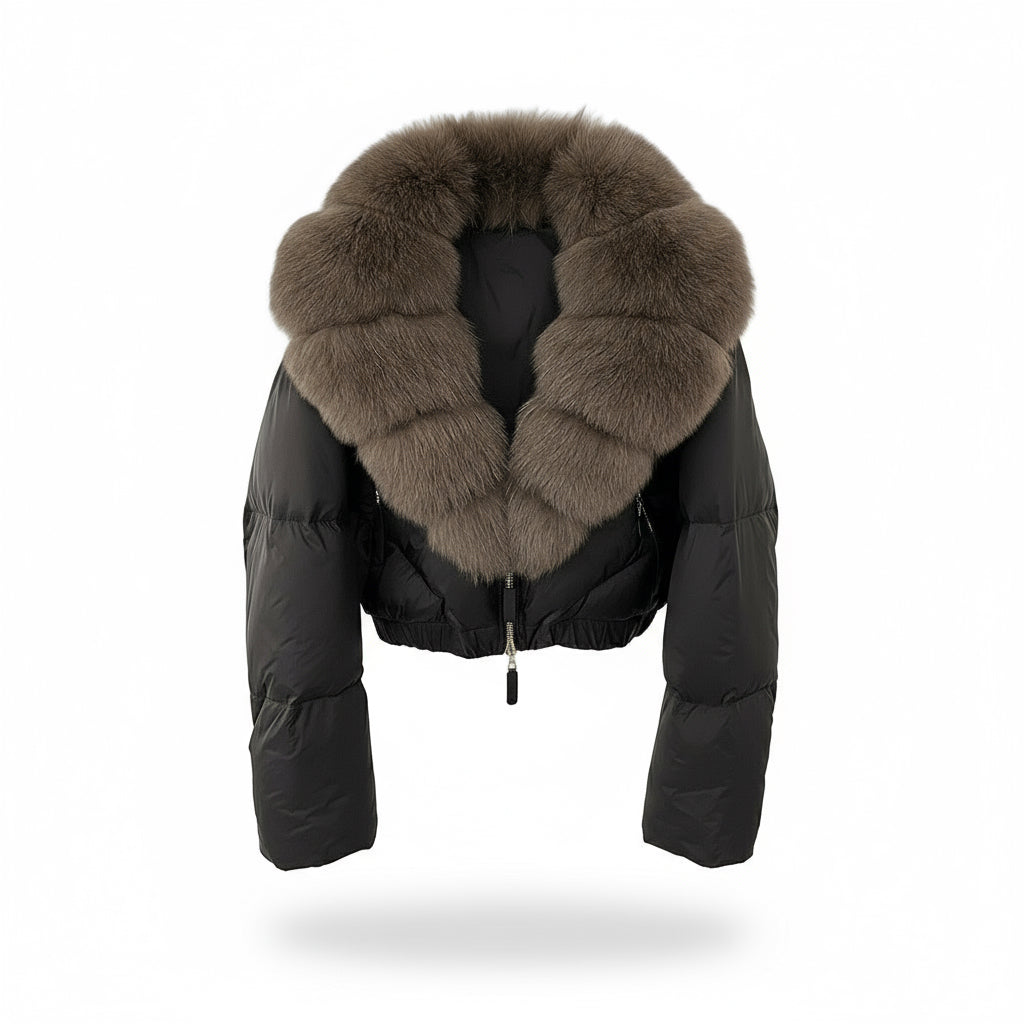 Astraéa Cropped Down Jacket | Celeste Collection