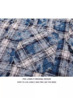 Limited Edition Sanding Plaid Cardigan | Noir Essence Collection