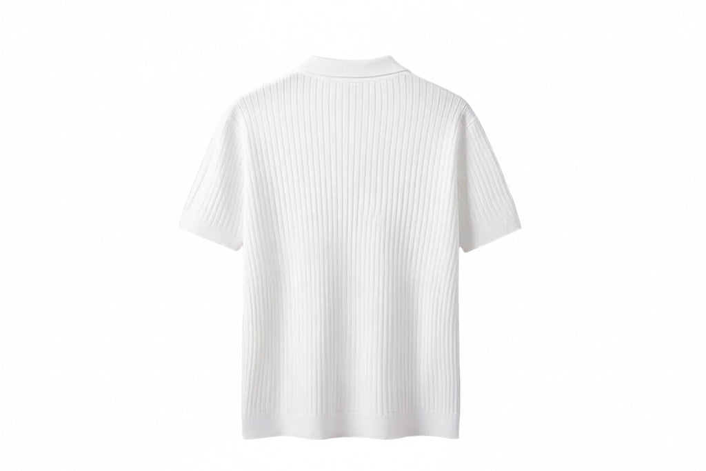 SENTA Striped Polo Shirt | Noir Essence Collection